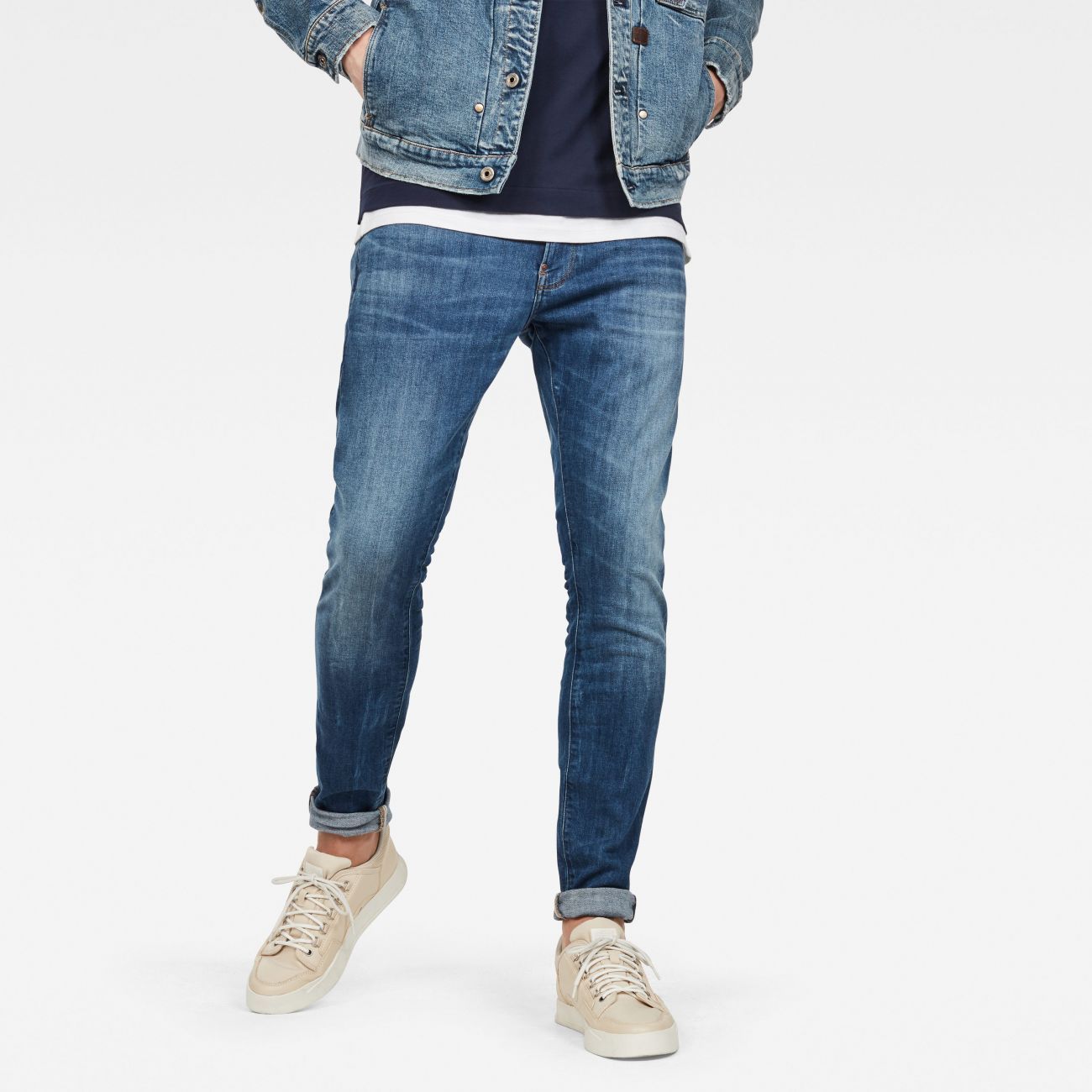 JEANS Uomo G-STAR 51010 8968 REVEND 6028 MEDIUM INDIGO AGED - TNT Jeanswear  Research