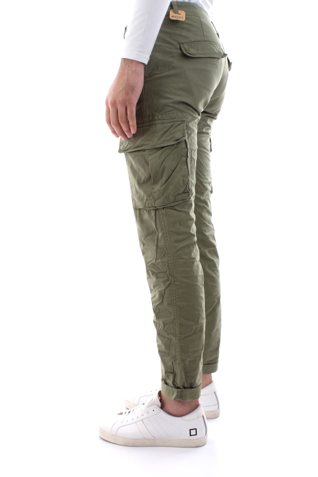 PANTALONI Uomo 40WEFT AIKO SS - 6009/7035 W1765 VERDE LICHENE - TNT  Jeanswear Research