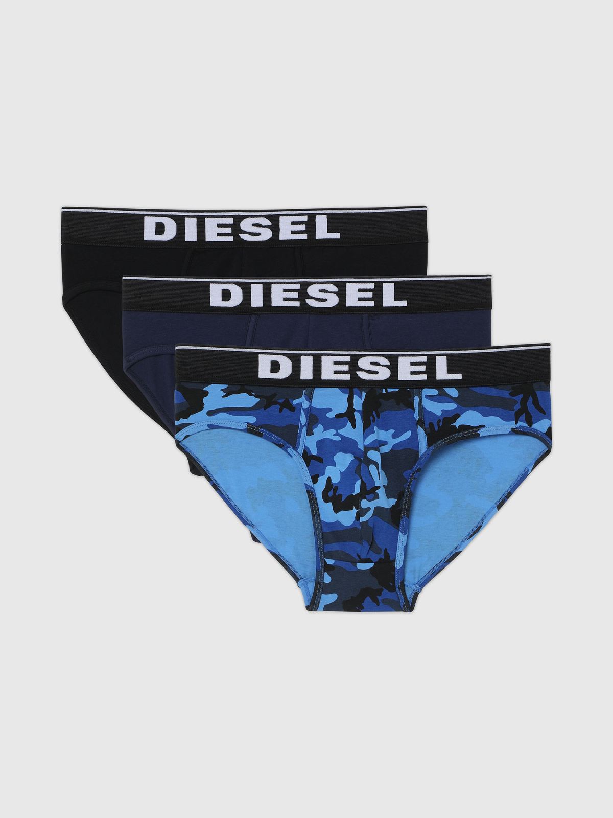 DIESEL - Slip uomo 3-pack con logo - Push96.com