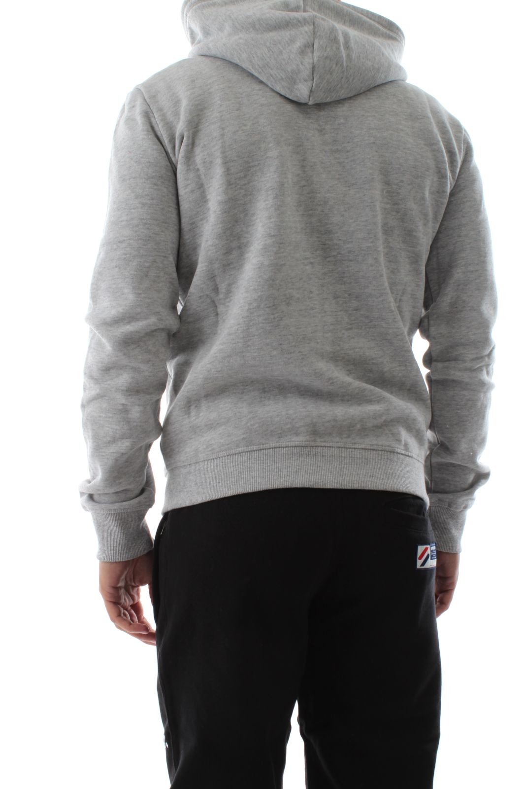 FELPA Uomo SUPERDRY. M2011883A ZUC - VINTAGE LOGO ZIPHOOD ATHLETIC GREY  MARL - TNT Jeanswear Research