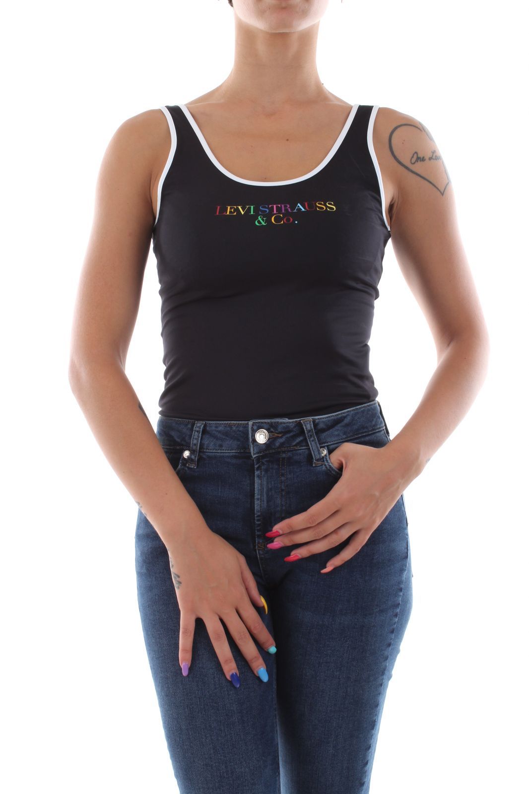 TOP E BODY Donna LEVIS 57787 0004 GRAPHIC BODY 0004 METEORITE - TNT  Jeanswear Research