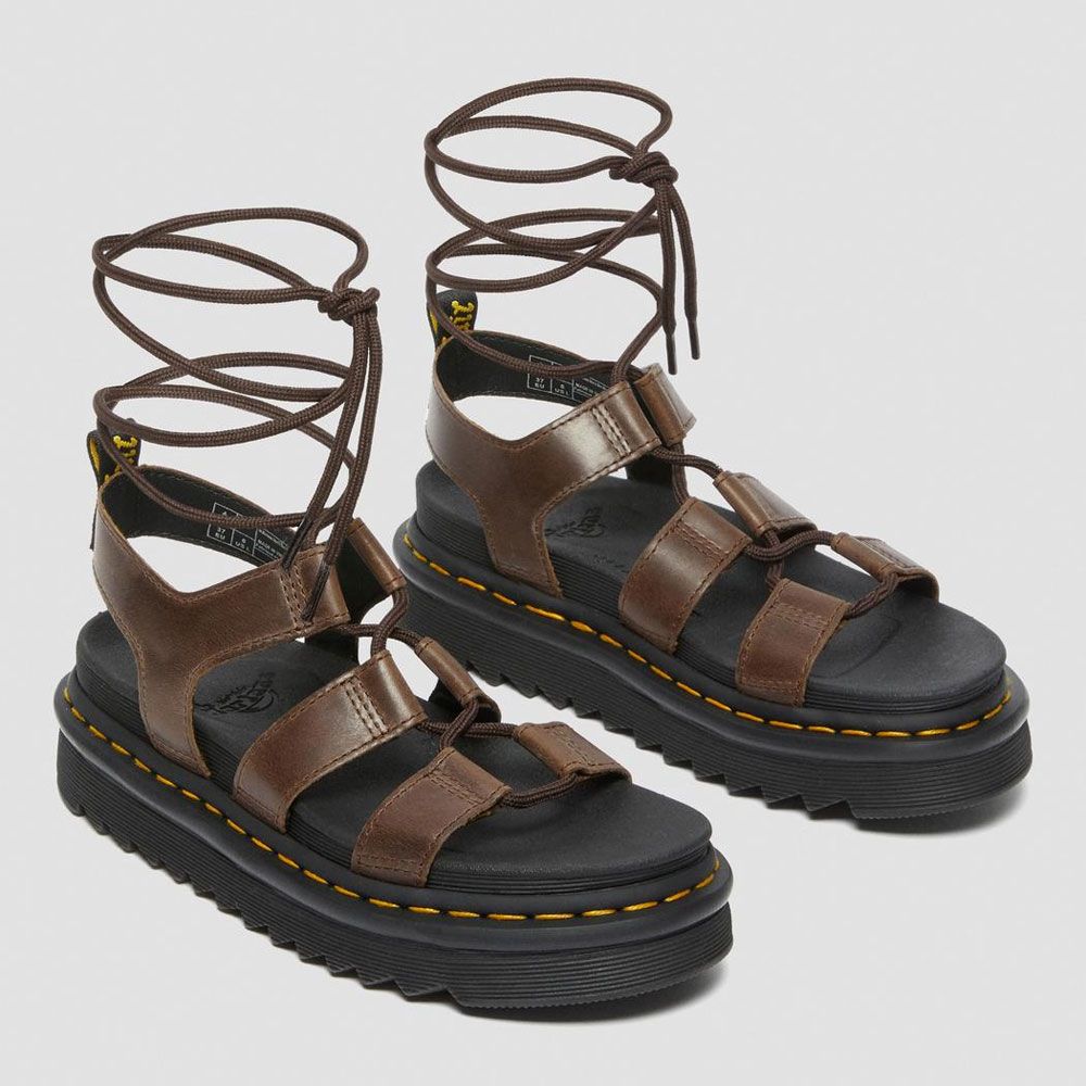 SANDALI Donna DR. MARTENS 27297201 - NARTILLA DARK BROWN - TNT Jeanswear  Research