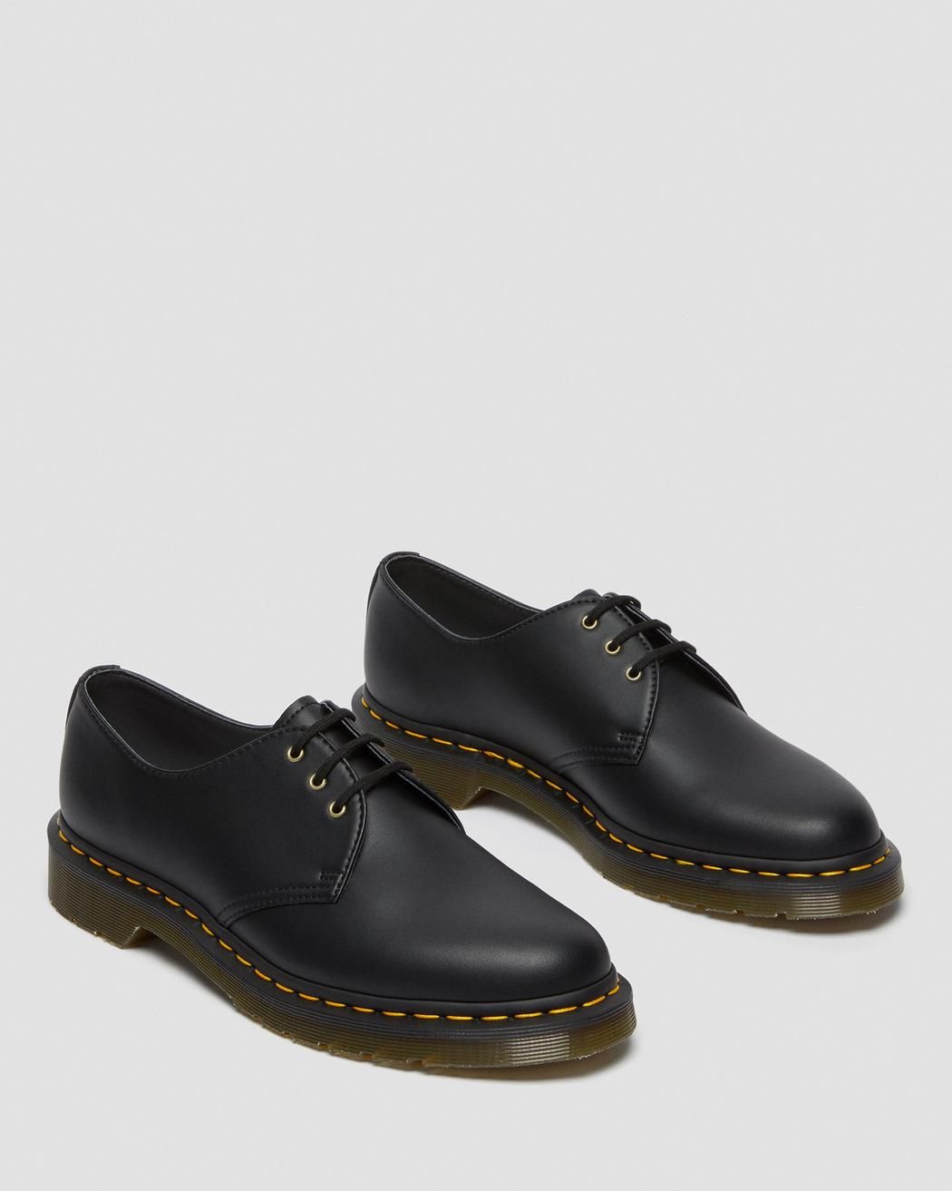 STRINGATE Uomo DR. MARTENS 14046001 1461 VEGAN 1461 FELIX RUB OFF BLACK TNT Jeanswear Research