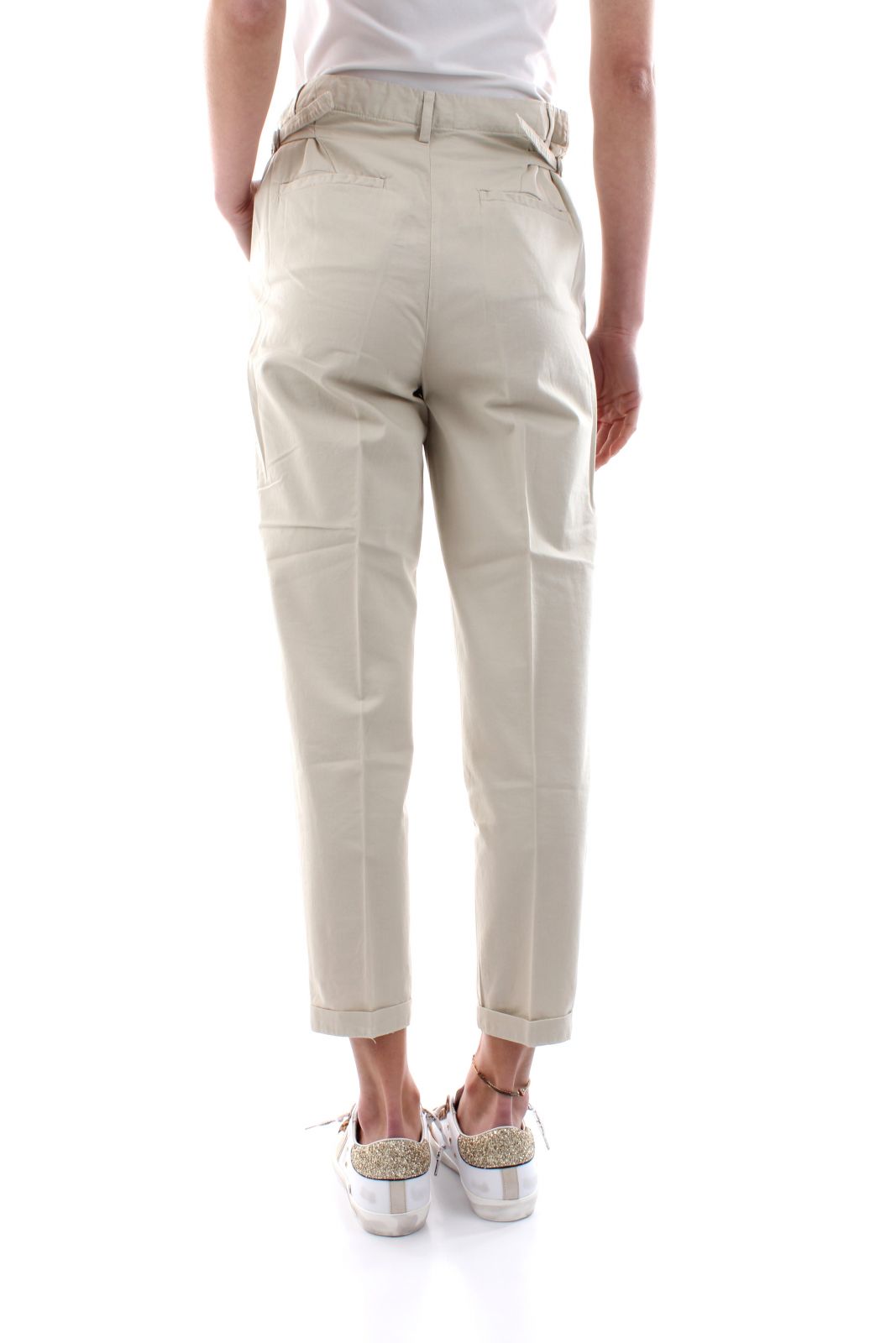 PANTALONI Donna 40WEFT NEVE 6421/7160 W1725 ECRU - TNT Jeanswear Research