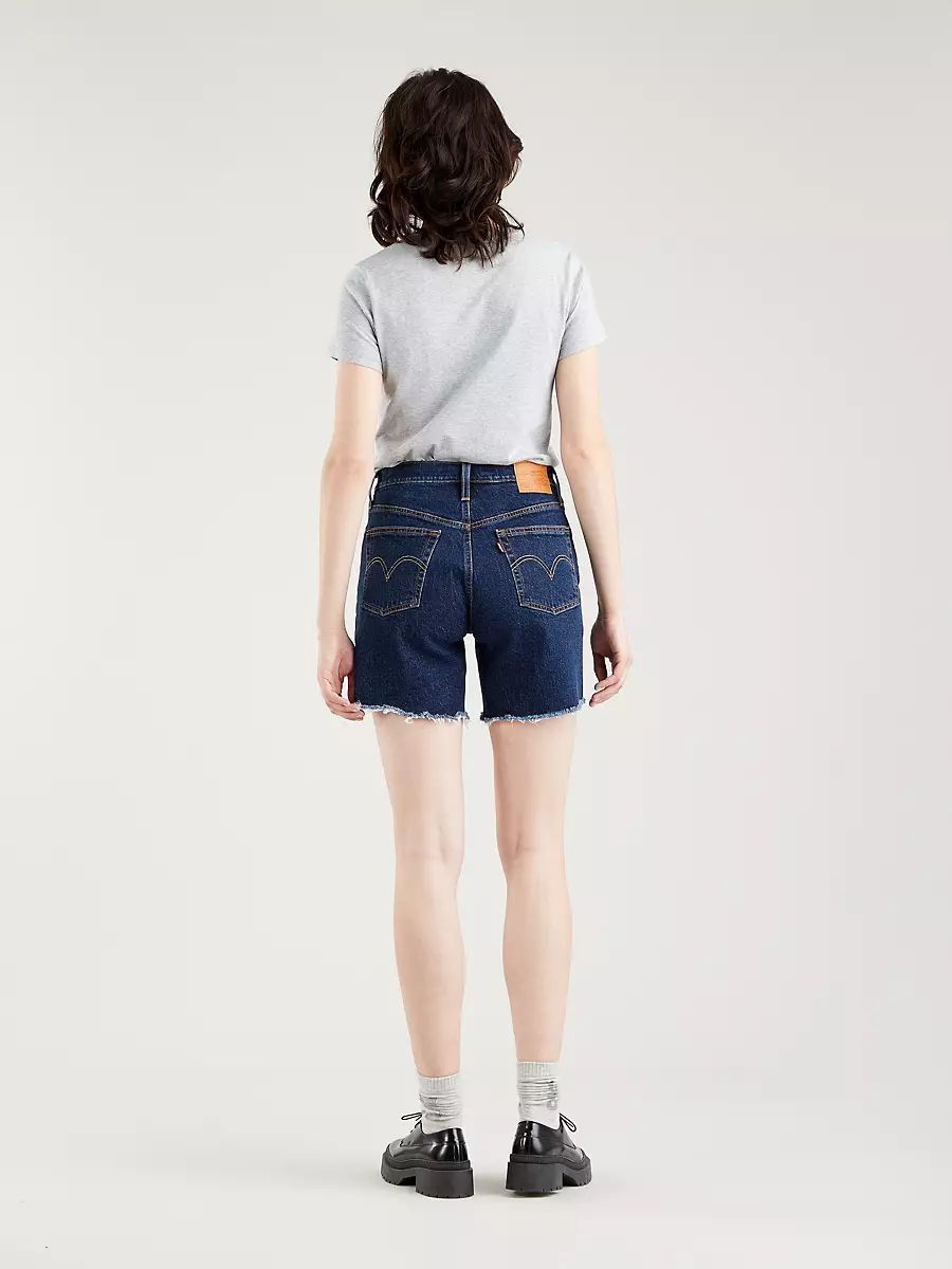 SHORTS E BERMUDA Donna LEVIS 85833 0019 - 501 MID THING SHORT SALSA CENTER  - TNT Jeanswear Research