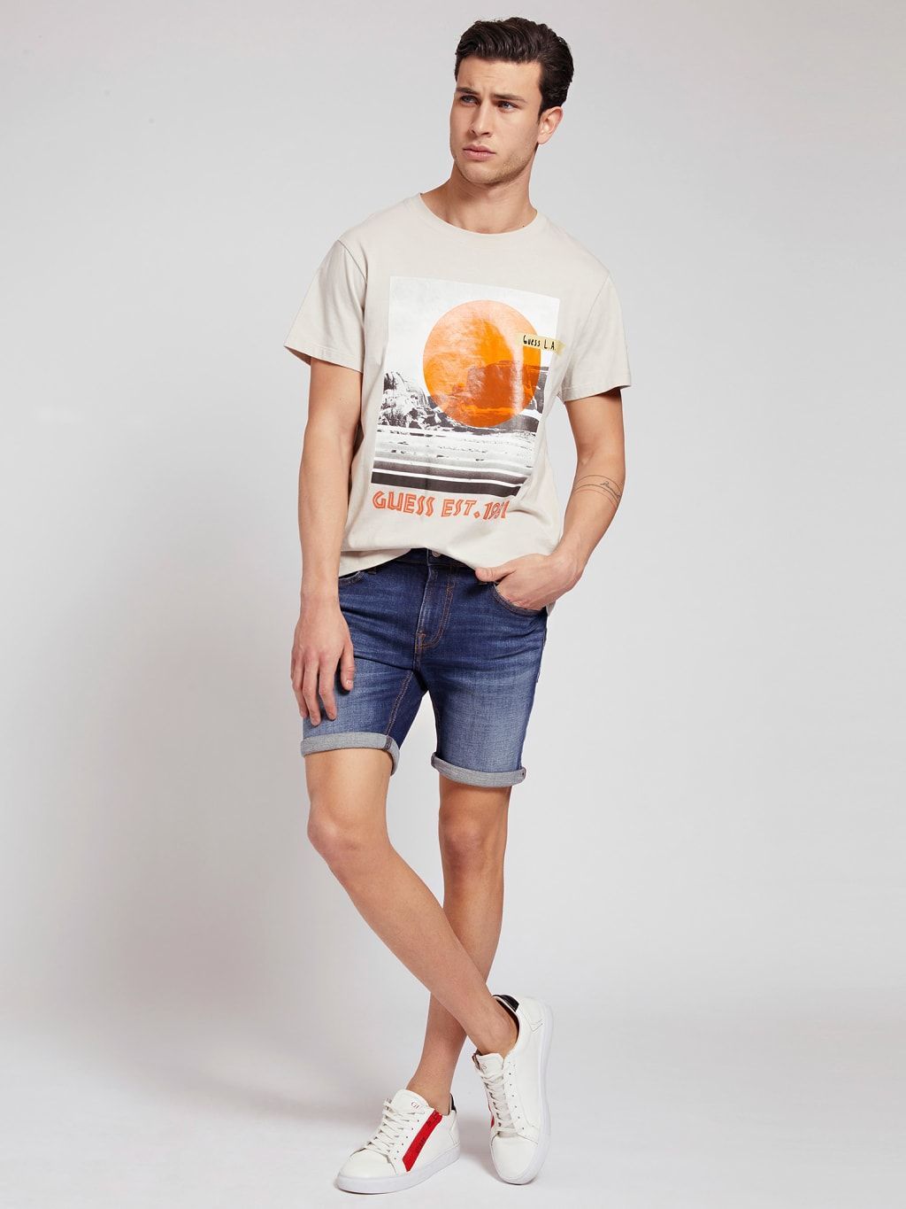 SHORTS E BERMUDA Uomo GUESS M1GD03 D4B74 ANGELS TGEN - TNT Jeanswear  Research