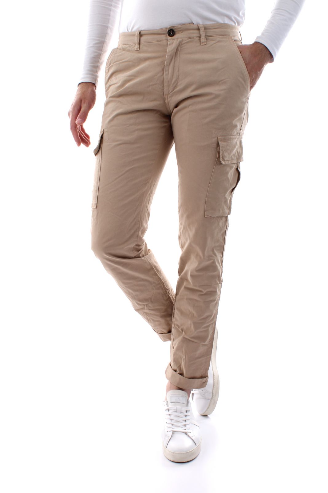 PANTALONI Uomo 40WEFT AIKO SS - 6009/7035 W2103 BEIGE - TNT Jeanswear  Research
