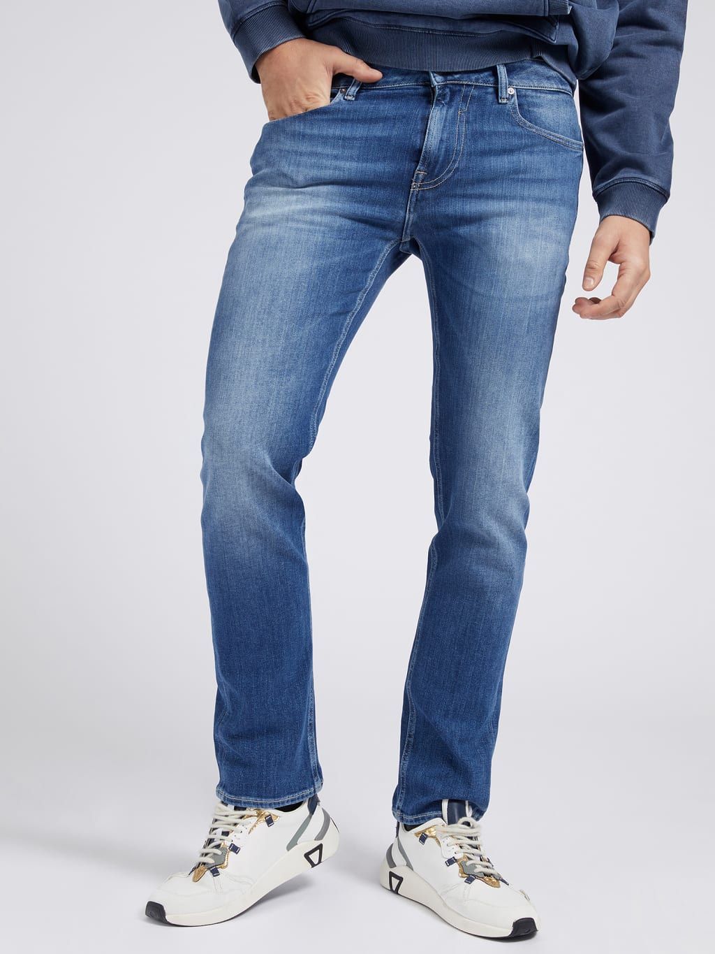 JEANS Uomo GUESS M1YAN1 D4GV5 - MIAMI 1CRM CARRY MID - TNT Jeanswear  Research