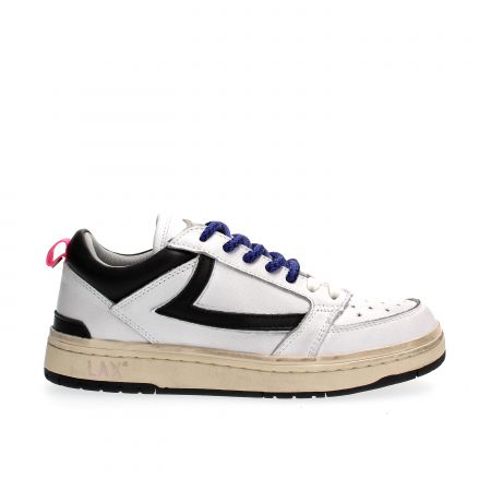 SNEAKERS Donna DATE W391-CR-BA-WB COURT WHITE/BLACK 