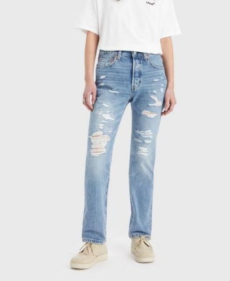 JEANS Donna LEVIS 72693 0163 - RIBCAGE L.27 VALLEY VIEW 
