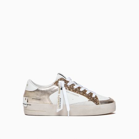 SNEAKERS Donna DATE W401-TO-SH-HB TORNEO SHINY WHITE BEIGE 