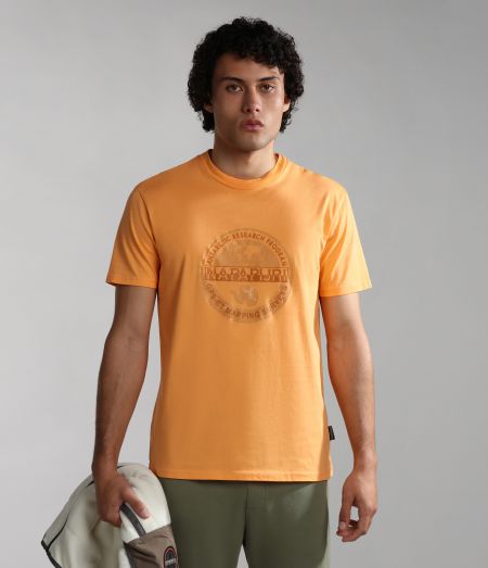 T-SHIRT Uomo THE NORTH FACE NF0A87NP M SS BOX NSE TEE PCO ORANGE 
